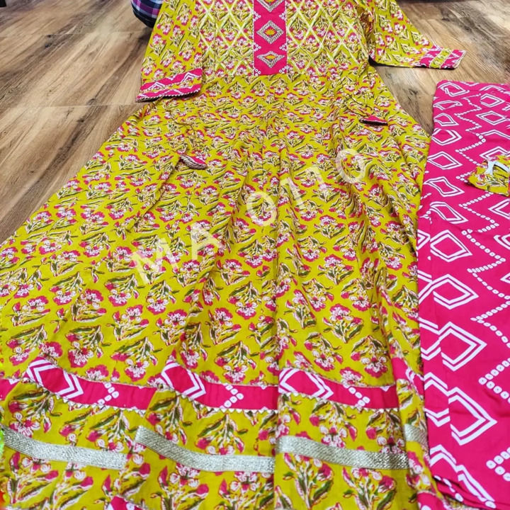 *printed anarkali gown* uploaded by Atharv collection 20 on 10/19/2021