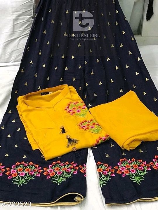 Rayon plazo suit
For more join group 
s://chat.whatsapp.com/E26WCOkkkyP1yj2mAxLEfa uploaded by Aman products on 9/17/2020