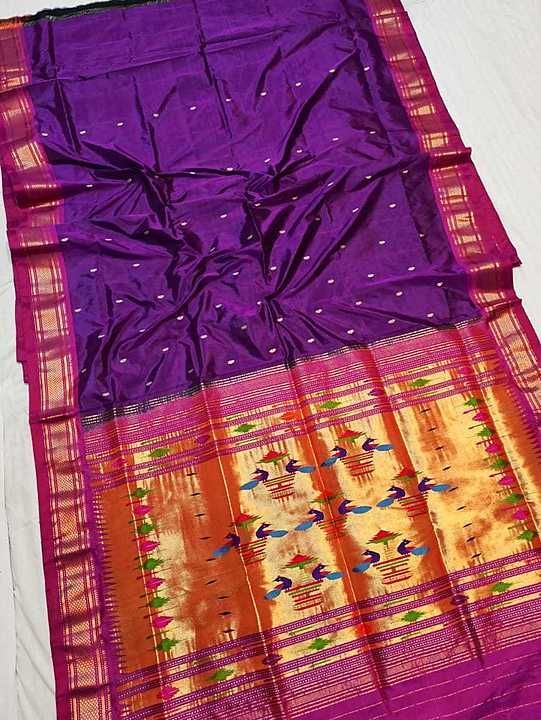 Post image Pure silk handloom paithani Saree