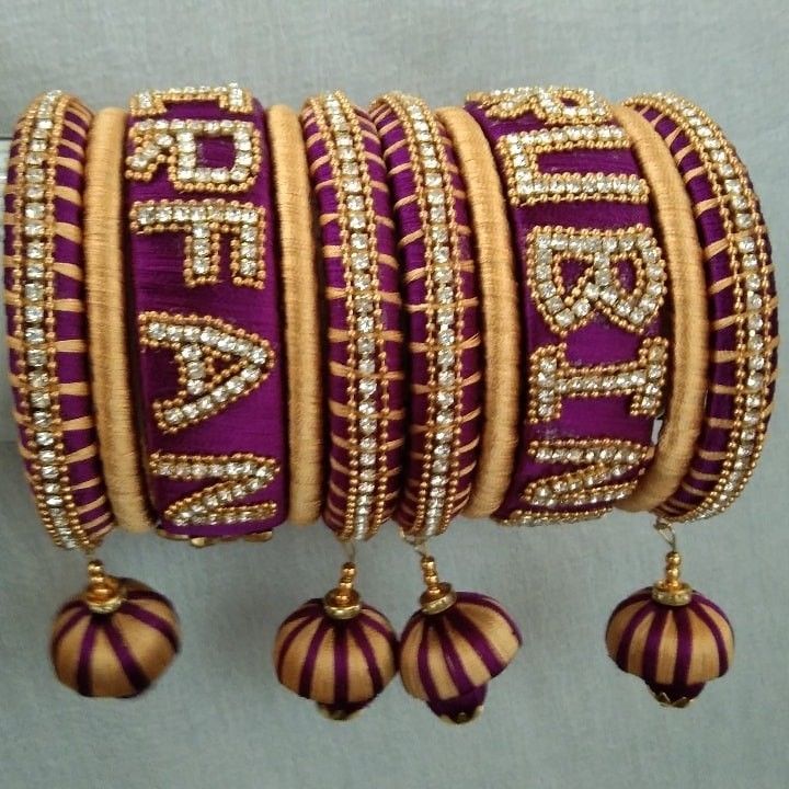 Customised couple name bangles with ladkan uploaded by Al harafu boutique on 10/19/2021
