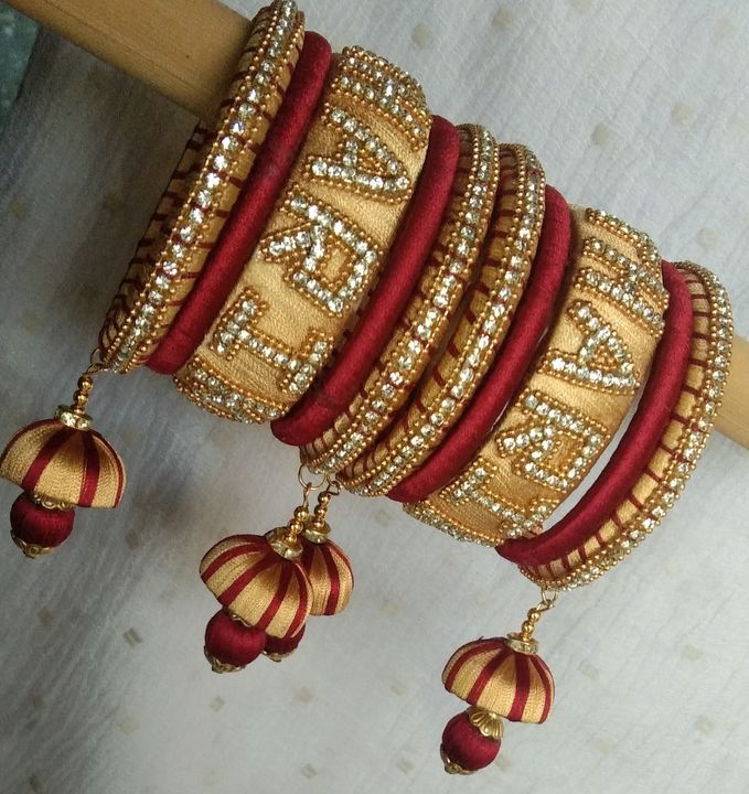 Customised couple name bangles with ladkan uploaded by Al harafu boutique on 10/19/2021