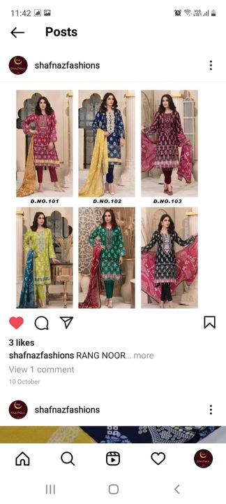 Rang noor uploaded by SHAFNAZ FASHION'S on 10/19/2021