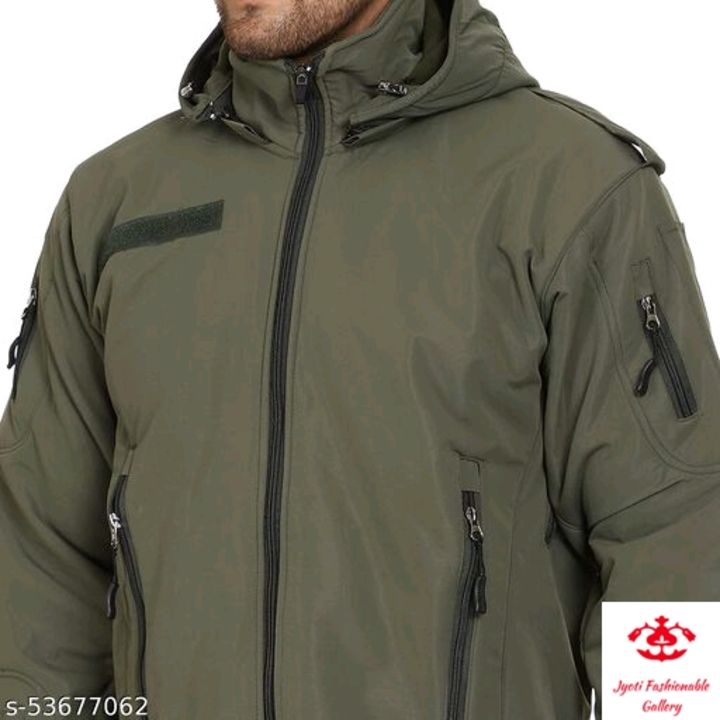 ONE FORT Men's Olive Green 12 zip, 10 Pocket Winter Tactical Jacket Waterproof Jacket  uploaded by Jyoti Fashion Gallery on 10/19/2021
