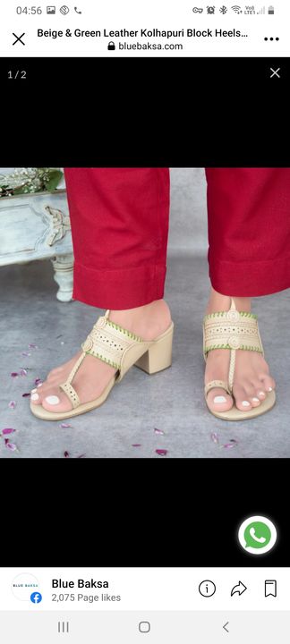 Block heel kolapuri uploaded by Diamond footwear on 10/19/2021