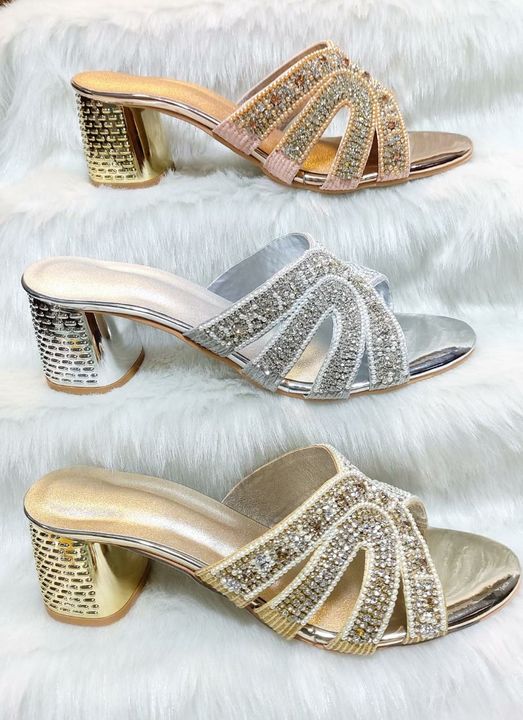 Block heel punja uploaded by Diamond footwear on 10/19/2021