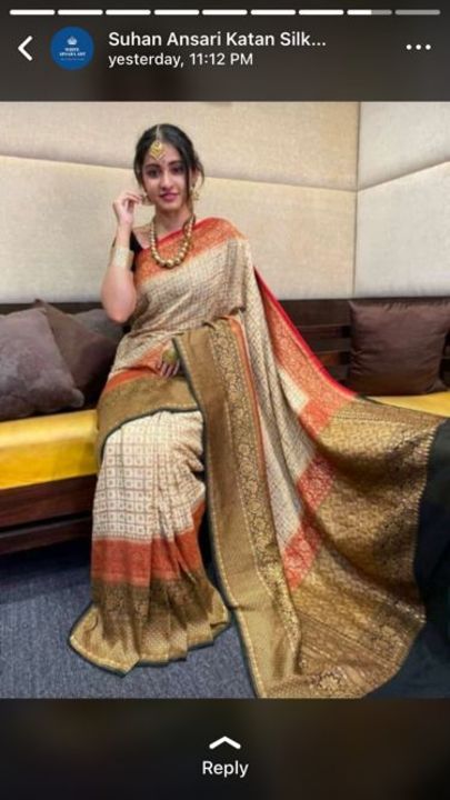 Banarasi semi georgette silk saree uploaded by business on 10/20/2021