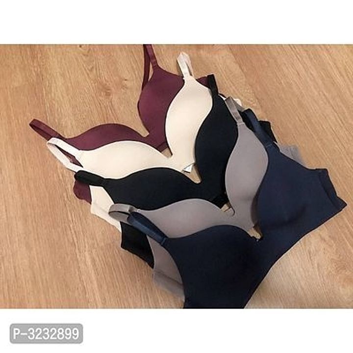 Post image New Launch - Attractive Satin Padded Bras Set Of 5

Color: Multicoloured
Fabric: Satin
Type: Basic Bras
Style: Solid
Sizes: 32 (Bust 32.0 inches), 34 (Bust 34.0 inches), 36 (Bust 36.0 inches), 30 (Bust 30.0 inches)
This catalog has products that are non-returnable