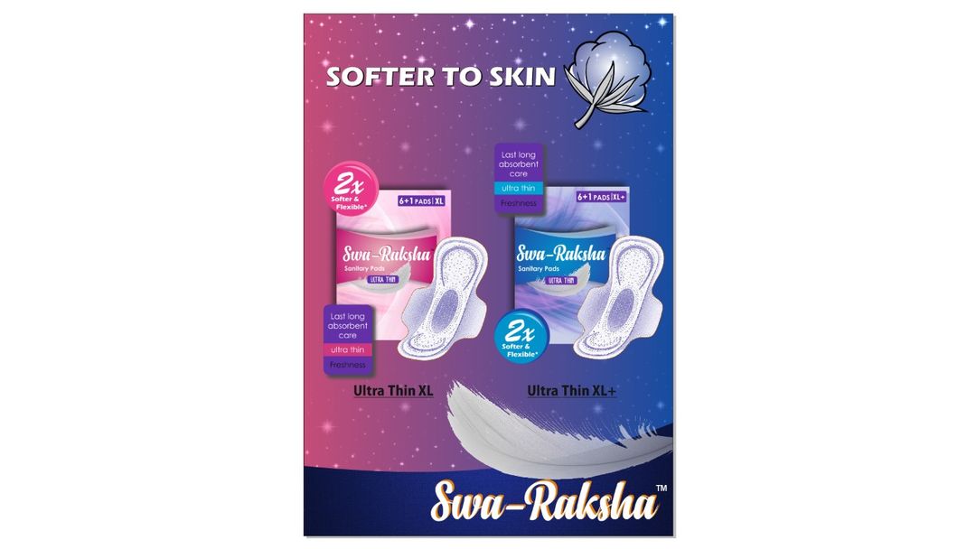 SWA RAKSHA Ultra thin Sanitary Woman pads uploaded by ANUGRAHA ENTERPRISES on 10/20/2021