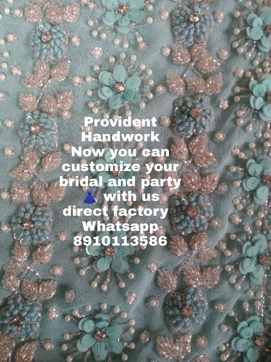 Saree work uploaded by Provident Handwork on 10/20/2021