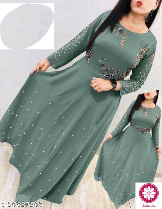 Modern gowns uploaded by Sarees, dresses, mens shirts, etc. on 10/20/2021