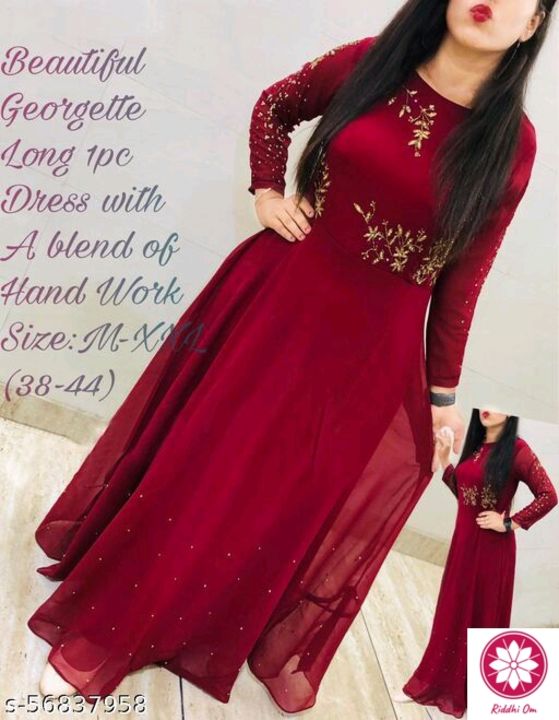 Modern gowns uploaded by Sarees, dresses, mens shirts, etc. on 10/20/2021
