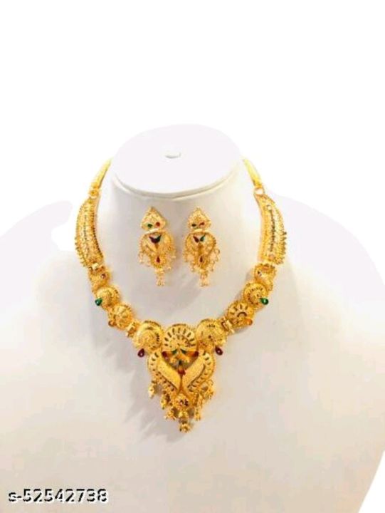 Gold plated jewellery set uploaded by Dreamgirl meera on 10/20/2021