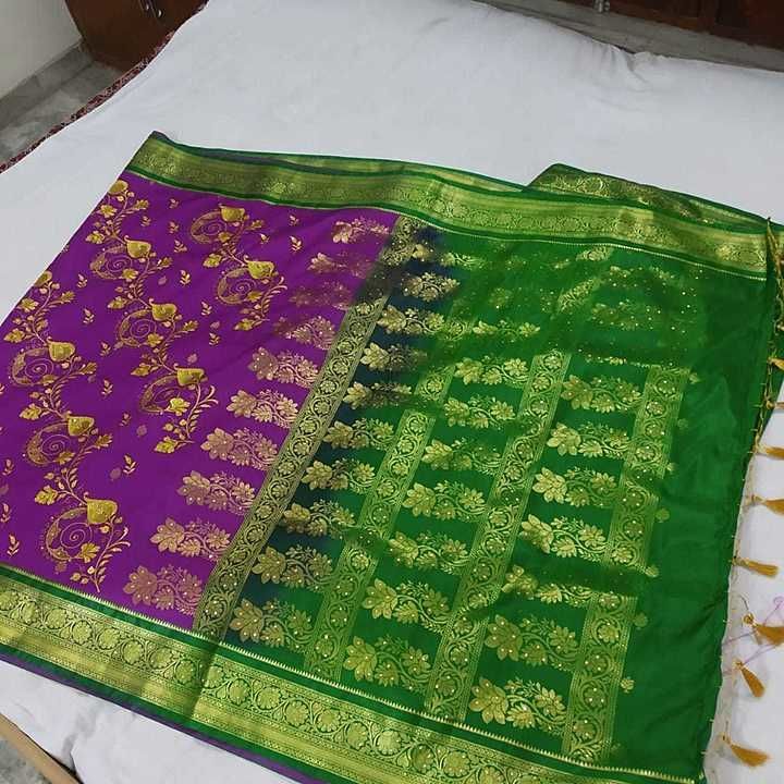 Banarasi Full Embroidery Saree uploaded by MAMA COLLECTION on 9/17/2020