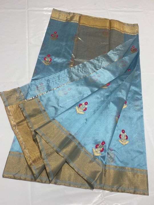 Handloom pattu silk uploaded by Chanderi handloom saree on 10/20/2021