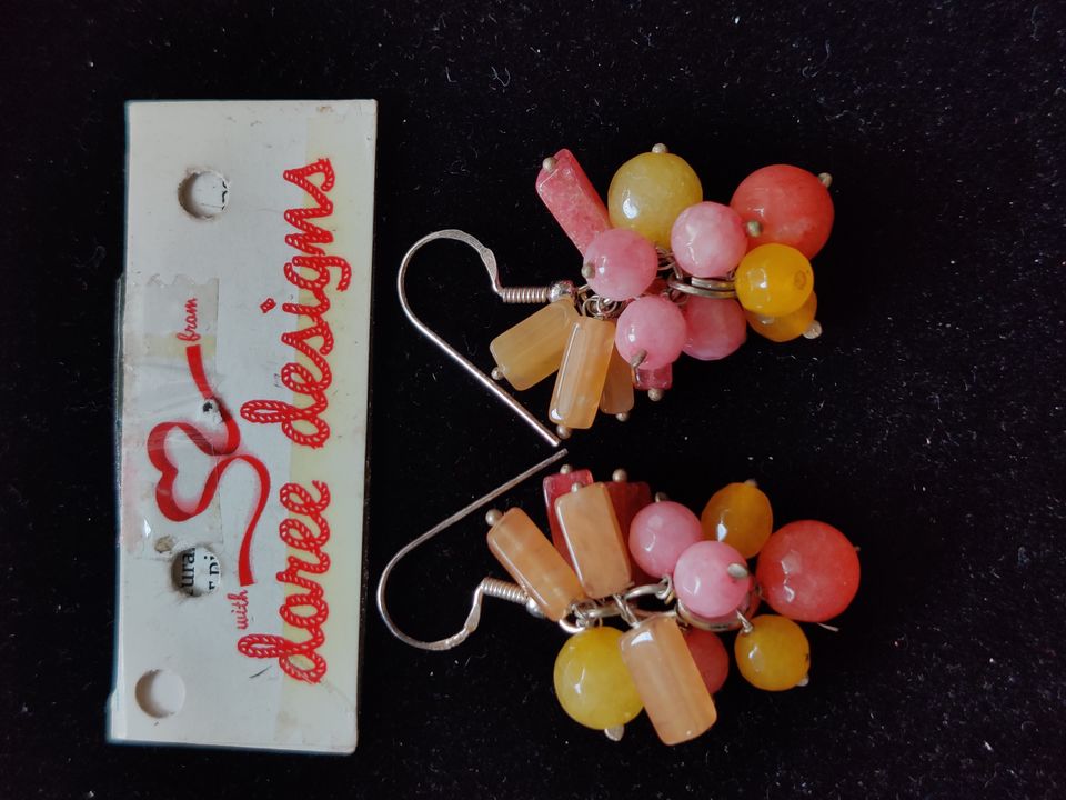 multi coloured stone earrings uploaded by business on 10/21/2021