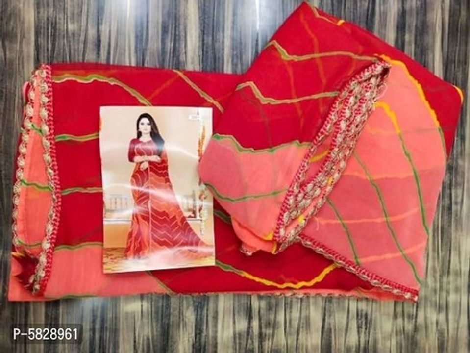 Georgette Leheriya Printed Lace Border Sarees With Blouse Piece

Georgette Leheriya Printed Lace Bor uploaded by business on 10/21/2021