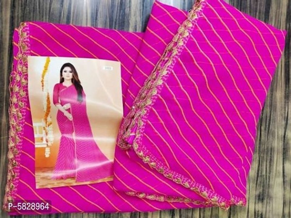 Georgette Leheriya Printed Lace Border Sarees With Blouse Piece

Georgette Leheriya Printed Lace Bor uploaded by business on 10/21/2021