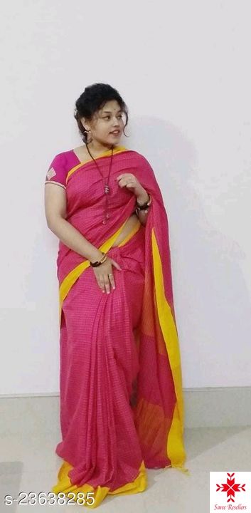 Khadi handloom check saree uploaded by Amit saree center on 10/21/2021