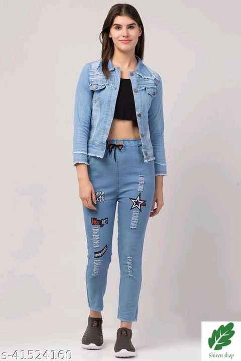 Demin set jacket  and jeans pant uploaded by Shiven shop on 10/21/2021