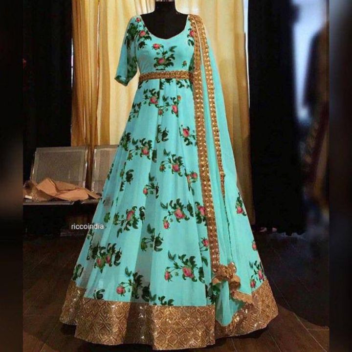 LUNCHING NEW DESIGNER PARTY WEAR FANCY GOWN WITH DUPATTA* uploaded by Wearhouse on 10/21/2021