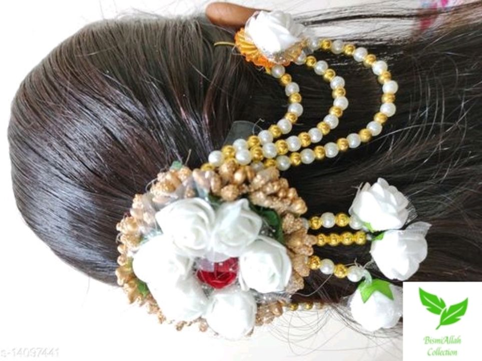Product image with price: Rs. 345, ID: hair-gajra-earrrings-67cbdccd