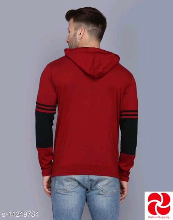 Solid Men Hooded Neck Tshirt uploaded by business on 10/22/2021
