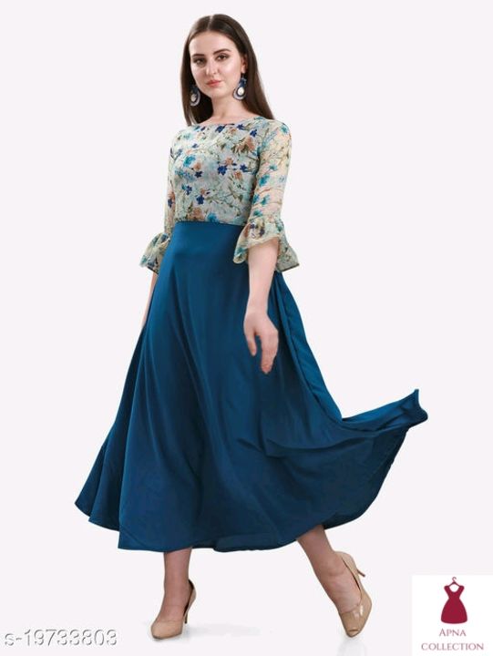Catalog Name:*Trendy Elegant Women Dresses*
 uploaded by Apna collection on 10/22/2021