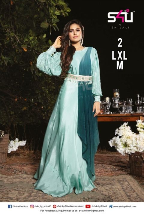 Post image *The most awaited cocktail is here**Party all night**party all night**We do party all night**On the occasion of cocktail party**Look an absolute diva with our attractive outfits**S4u by shivali*😘😘😘😘😘😘😘😘

Beautiful designs *2 now*Singles availableSingles rate For All Designs Are *3269*🥳🥳🥳🥳🥳
Booking compulsorypayment compulsory for booking