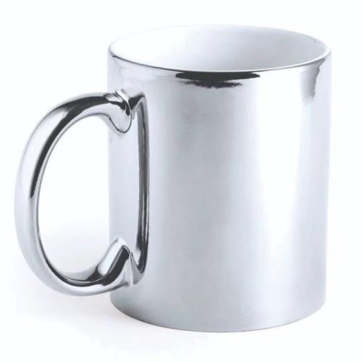 Silver plated metallic mug uploaded by business on 10/23/2021