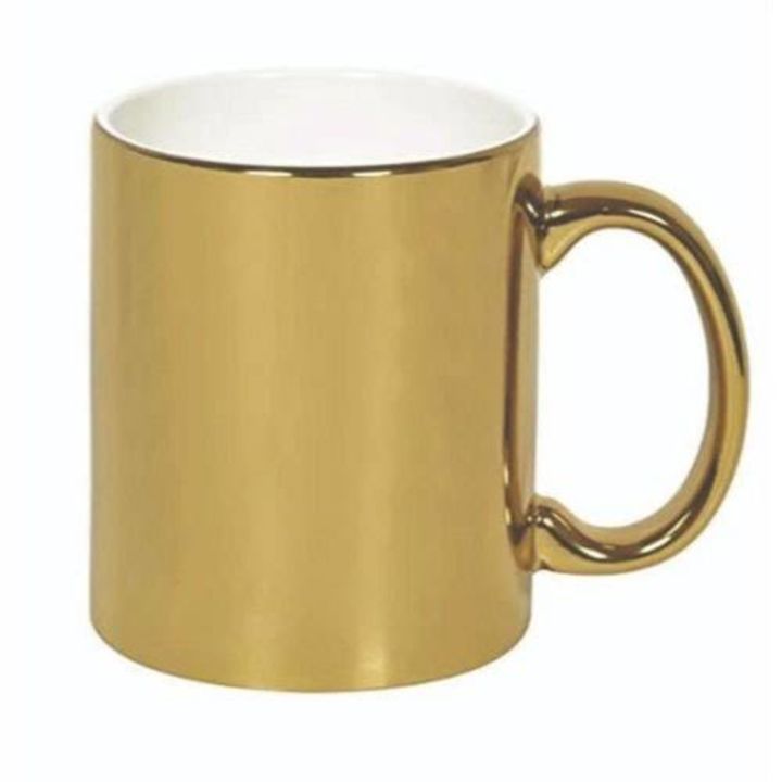 Gold plated metallic mug uploaded by business on 10/23/2021