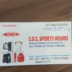 Business logo of SDS sports wear & goods