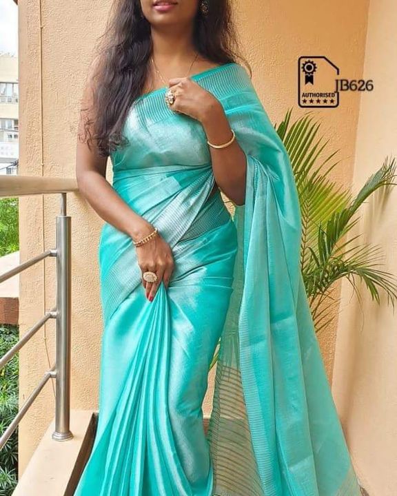 Tissu linen saree new design  uploaded by business on 10/23/2021