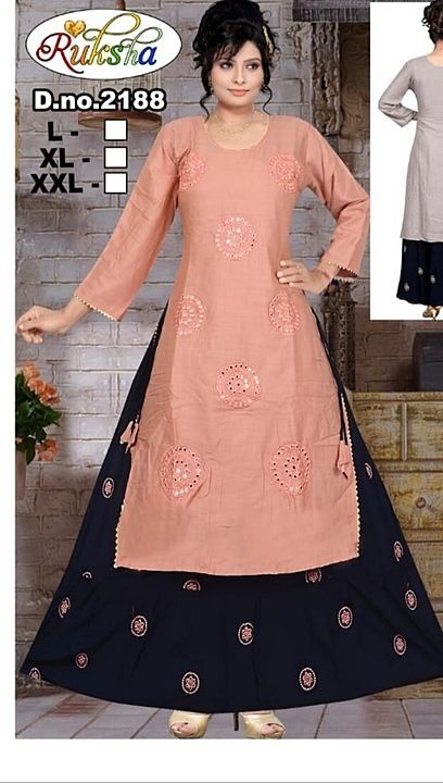 Designer kurti with skirt uploaded by business on 9/17/2020