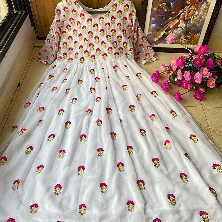 ♥ PRESENTING NEW DESIGNER  EMBROIDERED Gown❤️ uploaded by EshoppingMall on 9/17/2020