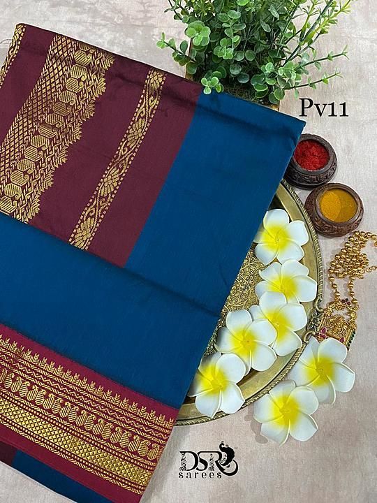 Cotton gadwal saree uploaded by business on 9/17/2020