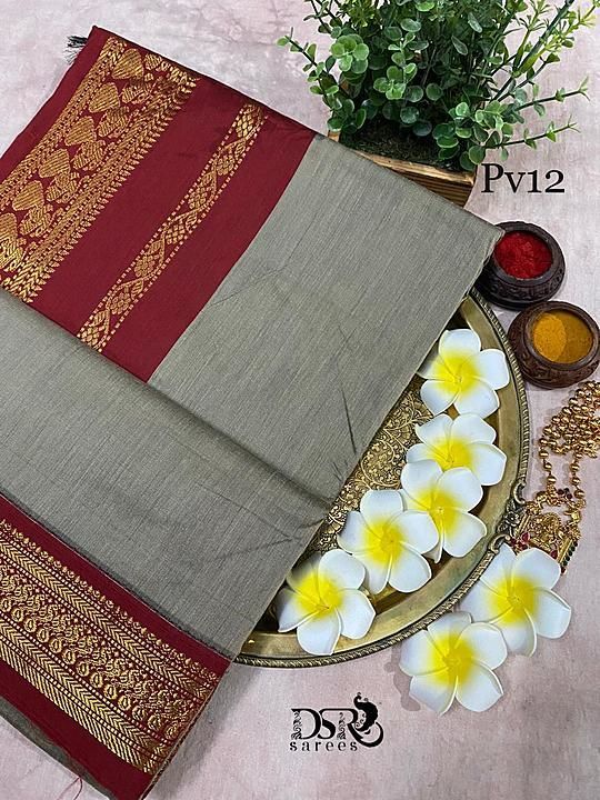 Cotton gadwal saree uploaded by business on 9/17/2020