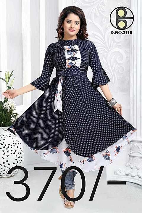 Rayon 14kg bombay dime & toko uploaded by A 2 Z KURTI & MIDI COLLECTION on 9/17/2020