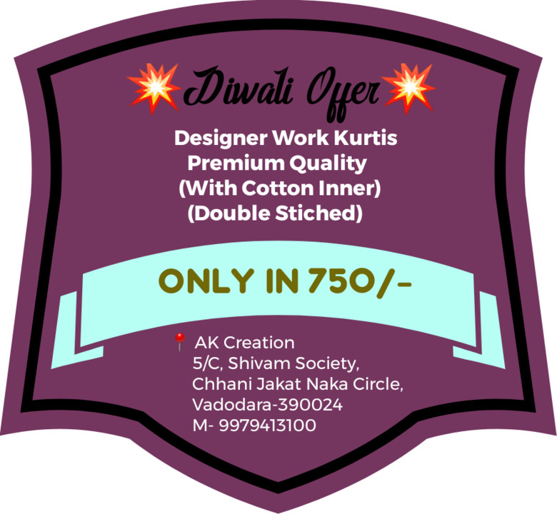Premium Designer Kurtis uploaded by AK Creation  on 10/24/2021