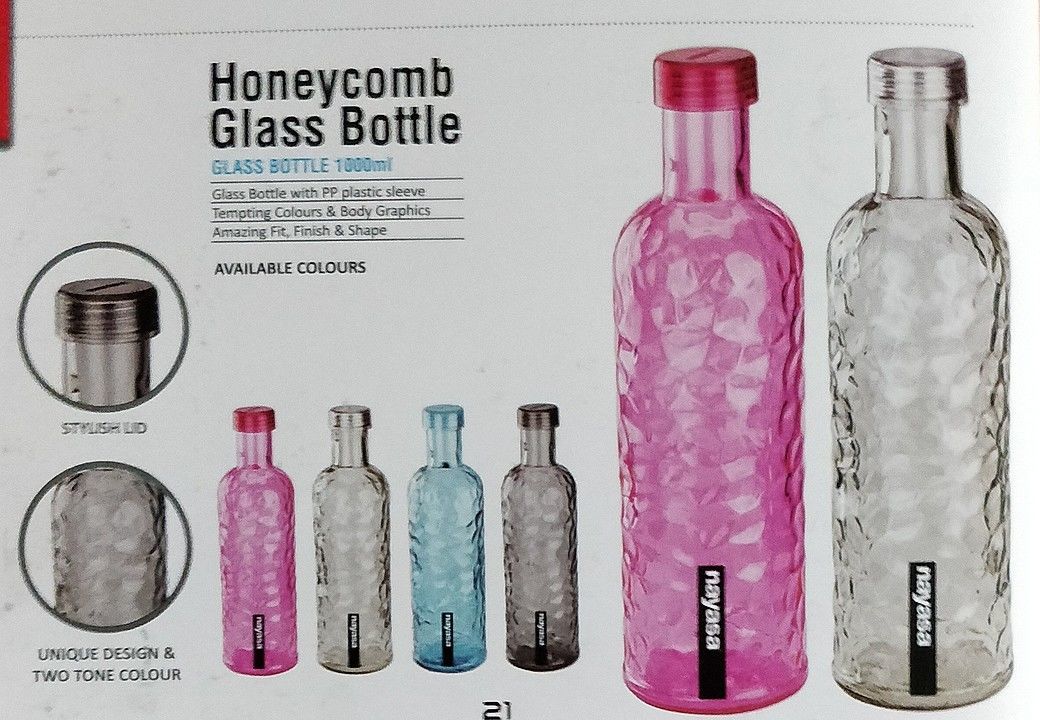 Honeycomb Glass Bottle 1000 ml uploaded by Krishna Sales on 6/4/2020