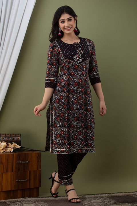 Kurti with pant  uploaded by business on 10/24/2021