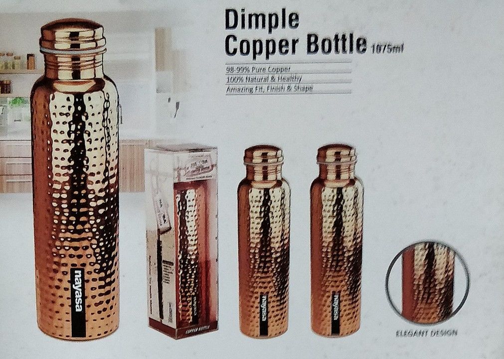 Dimple Copper Bottle 1075 ml uploaded by business on 6/4/2020