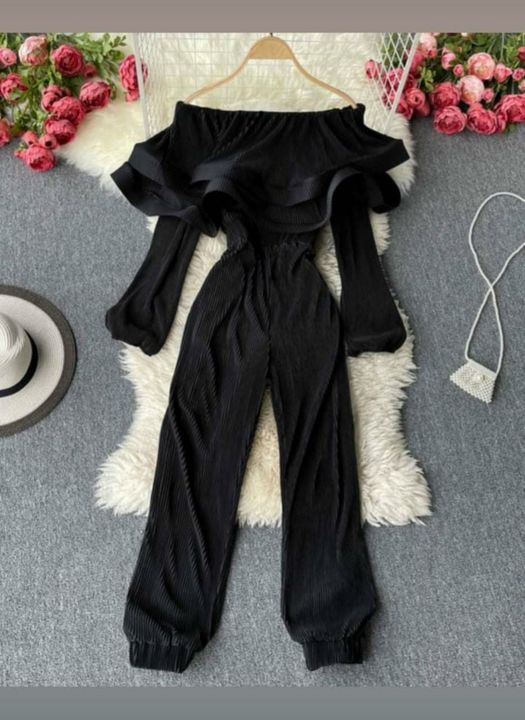 Off shoulder jumpsuit uploaded by The Style Club on 10/24/2021