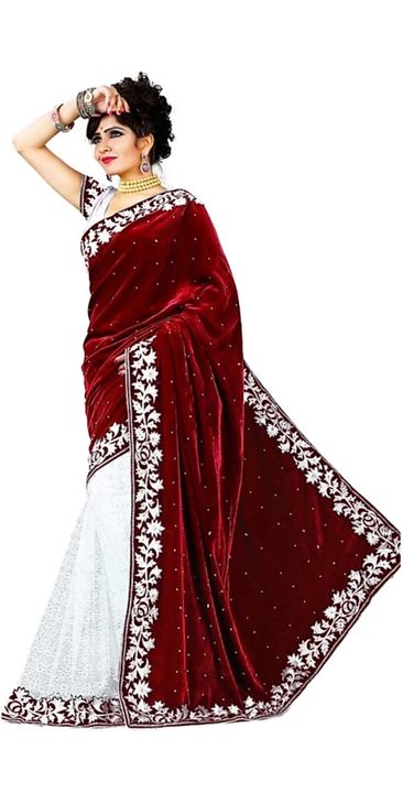 velvet saree uploaded by siyaram fashion on 10/24/2021