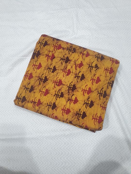 Batik block print fabric uploaded by business on 10/25/2021