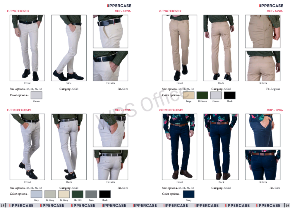 Uppercase cotton Trousers uploaded by business on 10/26/2021