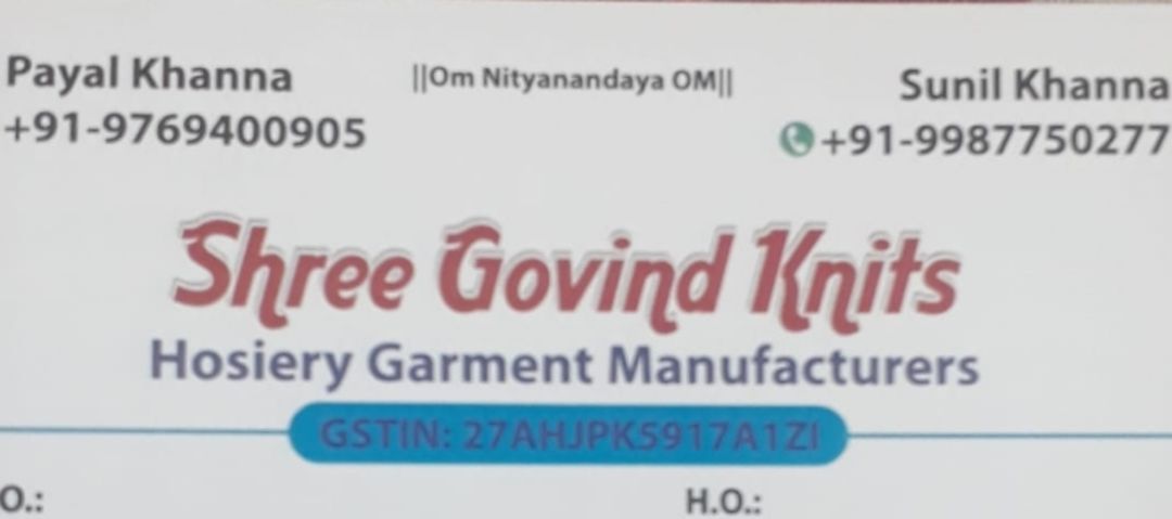 Shree Govind knits