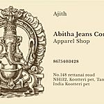 Business logo of Abitha jeans corner