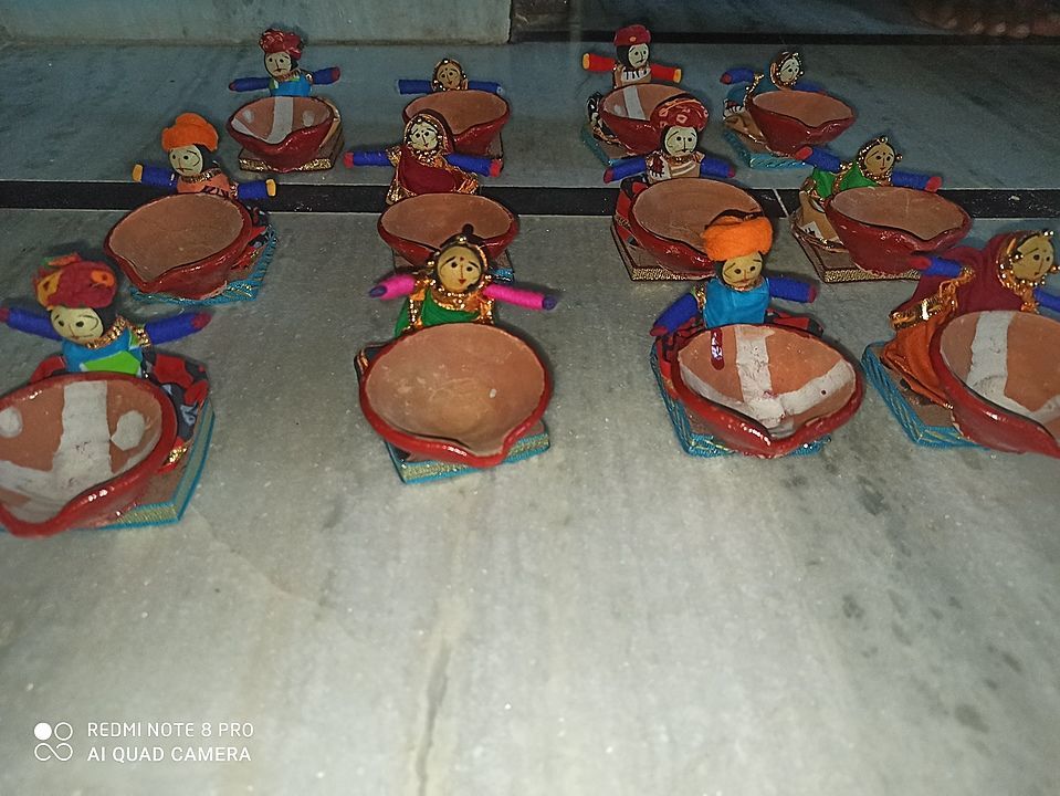 Clay doll diya uploaded by Rj Handicrafts & Groups  on 9/18/2020