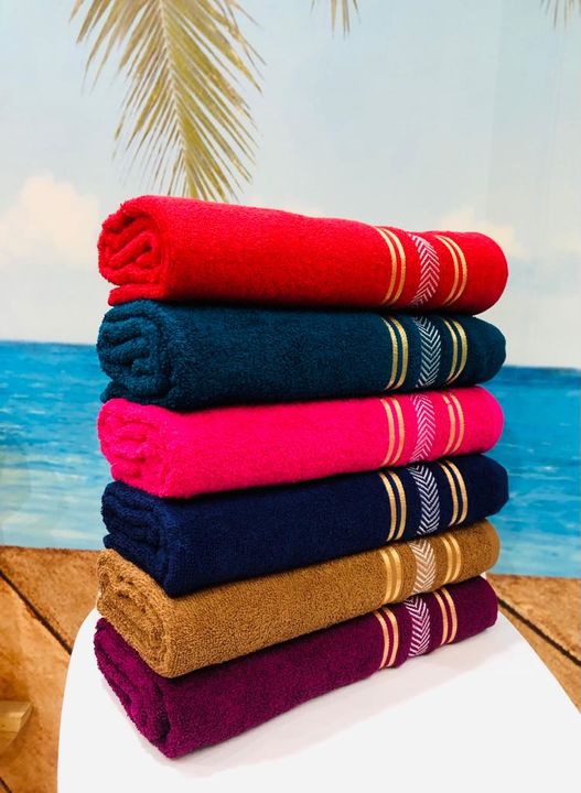 100% Cotton Border Design Bath Towel uploaded by R-TREK PRIME INTERNATIONAL PVT LTD on 10/26/2021