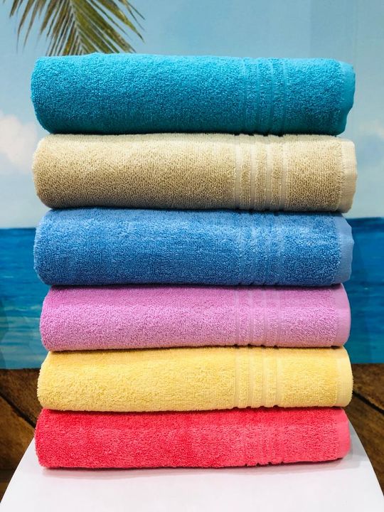 100% Cotton Plain Dyed Bath Towel uploaded by R-TREK PRIME INTERNATIONAL PVT LTD on 10/26/2021